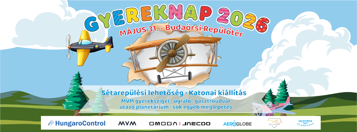 Izgalmas gyereknapi programra hív a Budaörsi Repülőtér 2026-ban